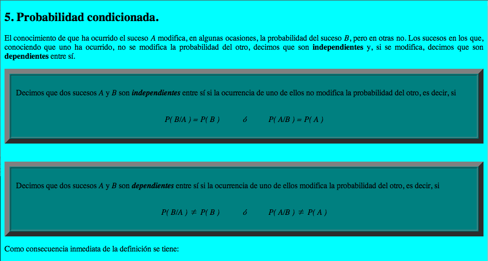 Probabilidad condicionada | Recurso educativo 92306