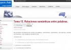 Relaciones semánticas entre palabras. | Recurso educativo 33325