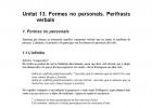 Formes no personals. Perífrasis verbals. | Recurso educativo 34085