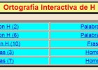 Ortografía interactiva de H | Recurso educativo 36498