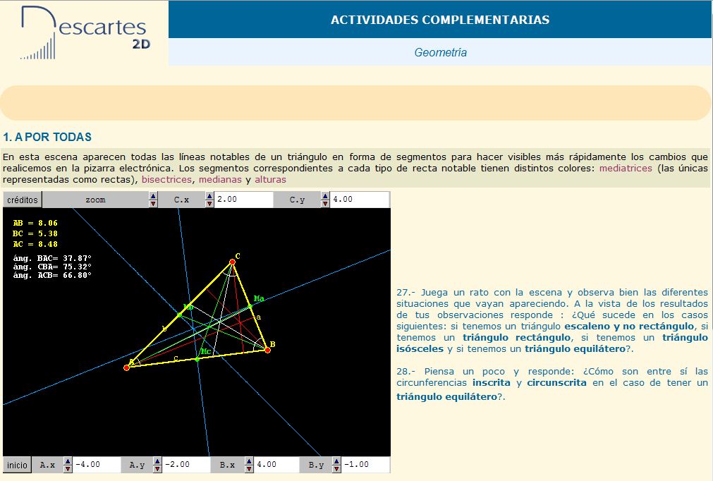 Líneas notables del triángulo | Recurso educativo 37430