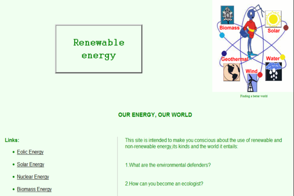 Webquest: Renewable energy | Recurso educativo 39275