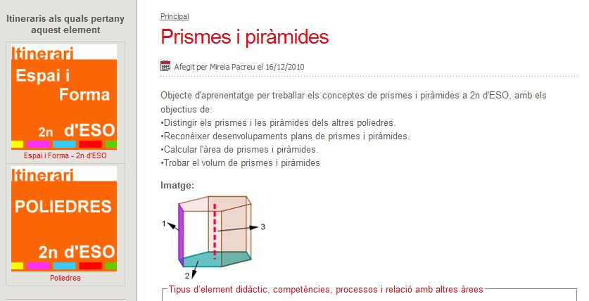 Piràmides i prismes | Recurso educativo 44349