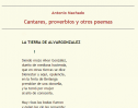 Antonio Machado. "Cantares Proverbios Poemas" | Recurso educativo 25529