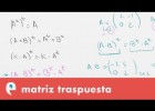 Matriz traspuesta | Recurso educativo 109450