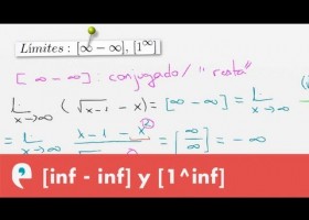 Límites: indeterminaciones [inf - inf] y [1^inf] | Recurso educativo 109625