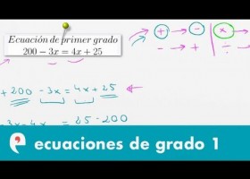 Ecuaciones de primer grado (ejercicio 1) | Recurso educativo 109656