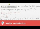 Polinomios: valor numérico | Recurso educativo 110038