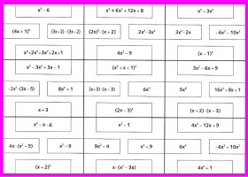 Puzzle blanco de polinomios | Recurso educativo 743439